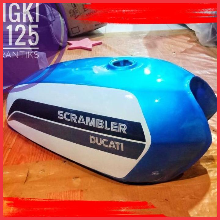 (ijom) tangki cg 125 cat biru