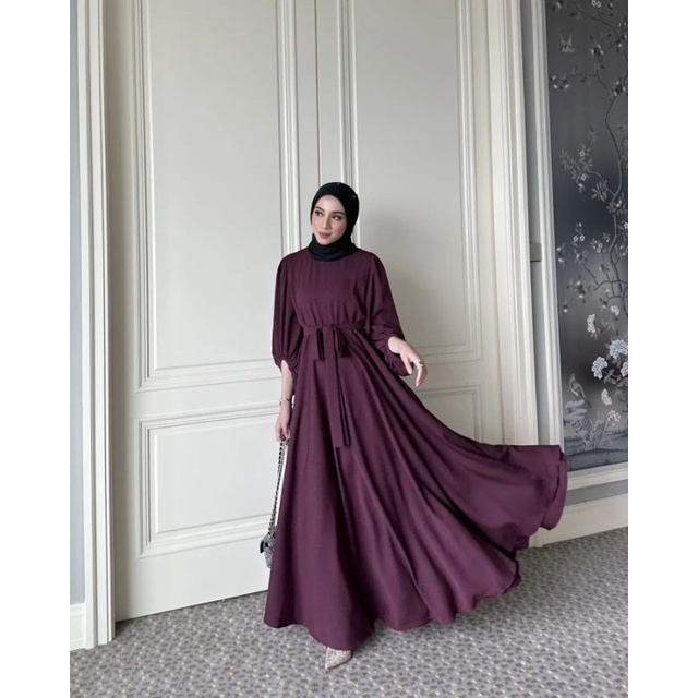 INAYAH DRESS MUSLIMAH GAMIS PESTA TERBARU 2023/DRESS POLOS MAYUNG VIRAL KEKINIAN/FASHION MUSLIM WANITA TERLARIS/FAR MOSLEMSTORE