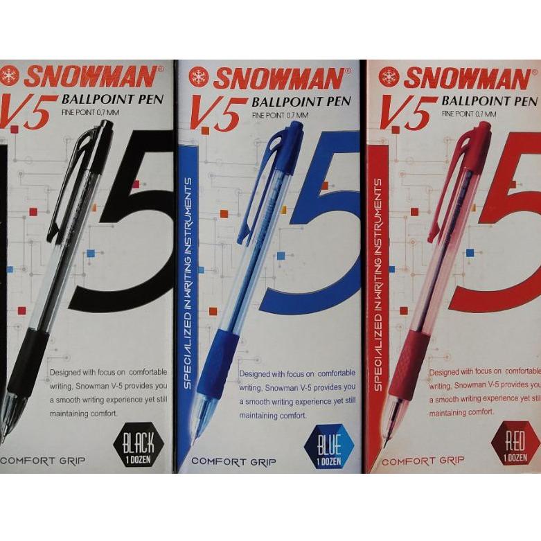 

[KODE TRQJJ] Pulpen Snowman V-5 0.7mm / (1pak/12pcs)