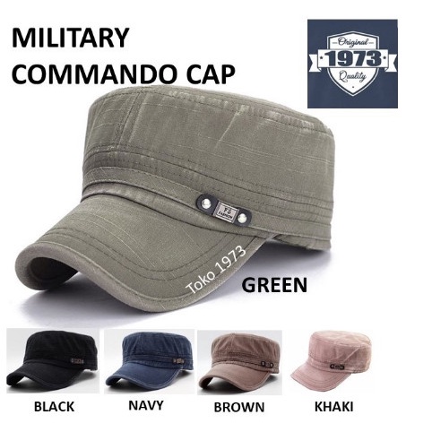 Topi Pria Topi Komando Militer Original | Topi Comando Ori | Flat Cap Army Pria(L7R1) topi baseball 