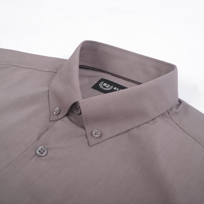 Kemeja Pria Coop Design - Alexis Kemeja Formal Pria Lengan Panjang - Choco, M(Q2Y3) Kemeja Hitam Pri