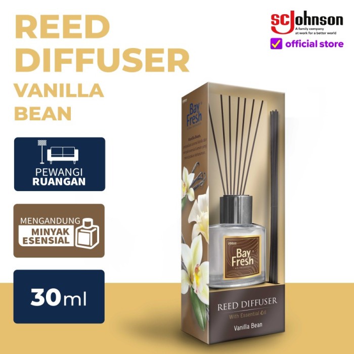 reed diffuser Bayfresh Reed Diffuser Reg Vanilla Bean 30Ml(B5B6) reed diffuser kkv reed diffuser refill reed diffuser hampers wedding reed diffuser aromatherapy reed diffuser miniso reed diffuser refill 500ml T9X6 reed diffuser hampers mewah reed diffuser