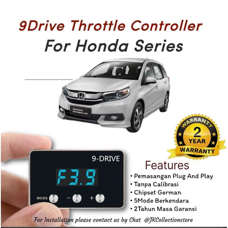 9 Drive Throttle Controller Honda Mobilio Series Remap Piggyback 9Drive