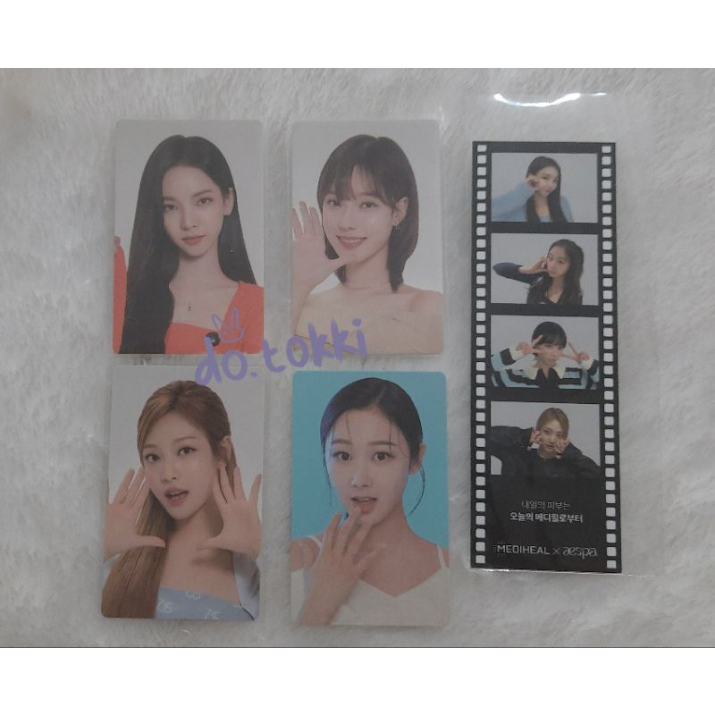 PHOTOCARD PC AESPA X MEDIHEAL (KARINA, GISELLE, WINTER, NINGNING)