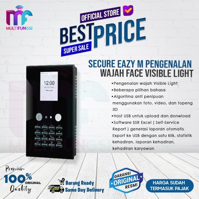 Mesin Absensi - Secure eazy M pengenalan wajah face visible light ---READY---