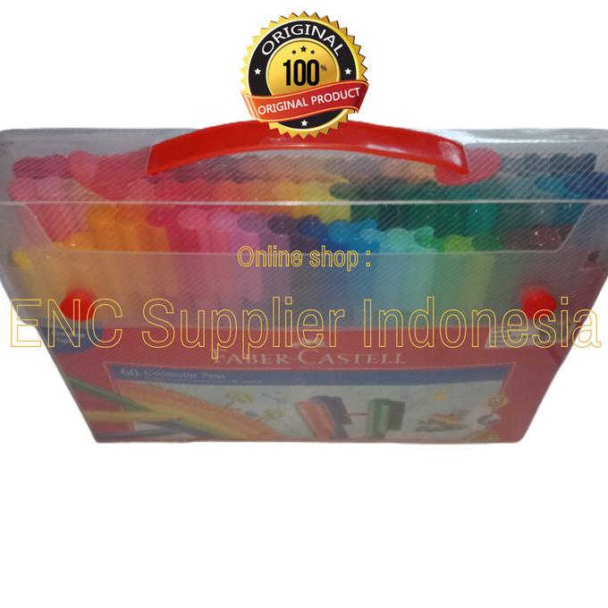 

connector pen faber castell 60 warna spidol faber-castell