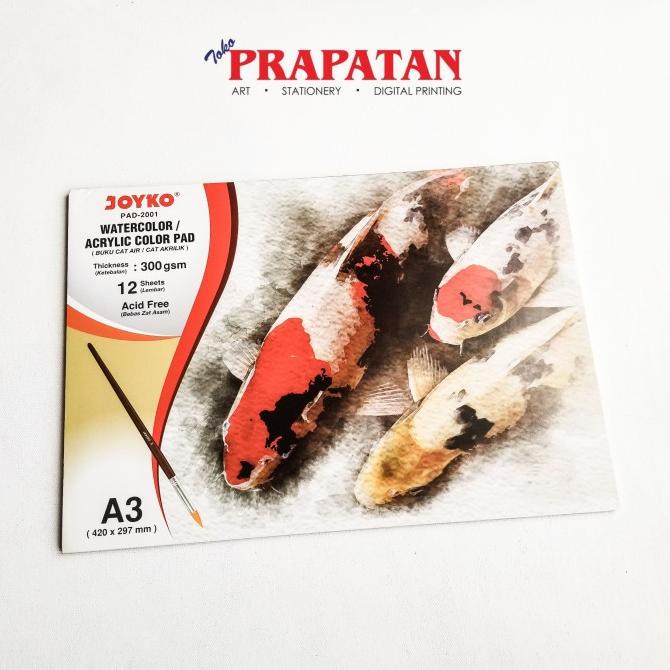 

Joyko Watercolor Acrylic Color Pad A3 PAD-2001