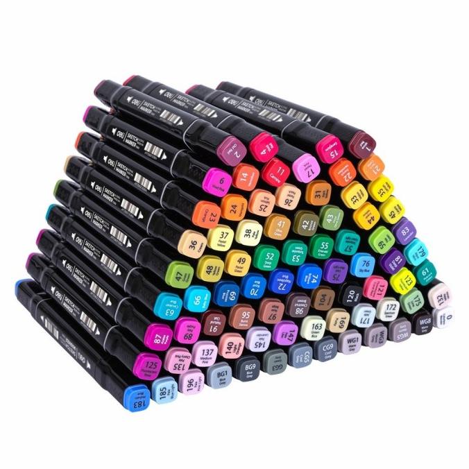 

Deli Sketch Marker Dual Tip - Alcohol Based - Set 30/40/60/80 Colors