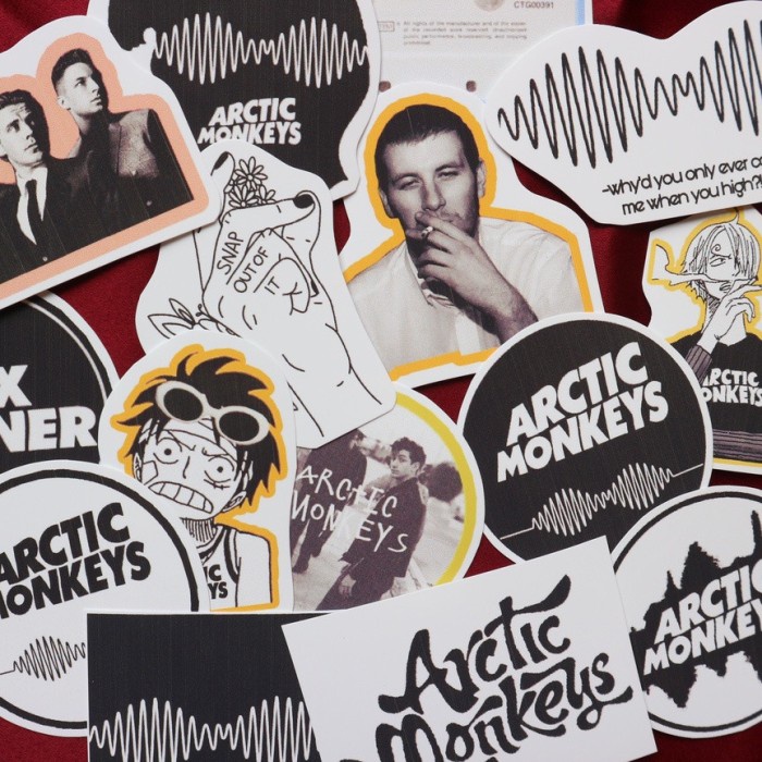 

Terlaris 15Pcs Sticker Arctic Monkeys Series Isi 15Pcs