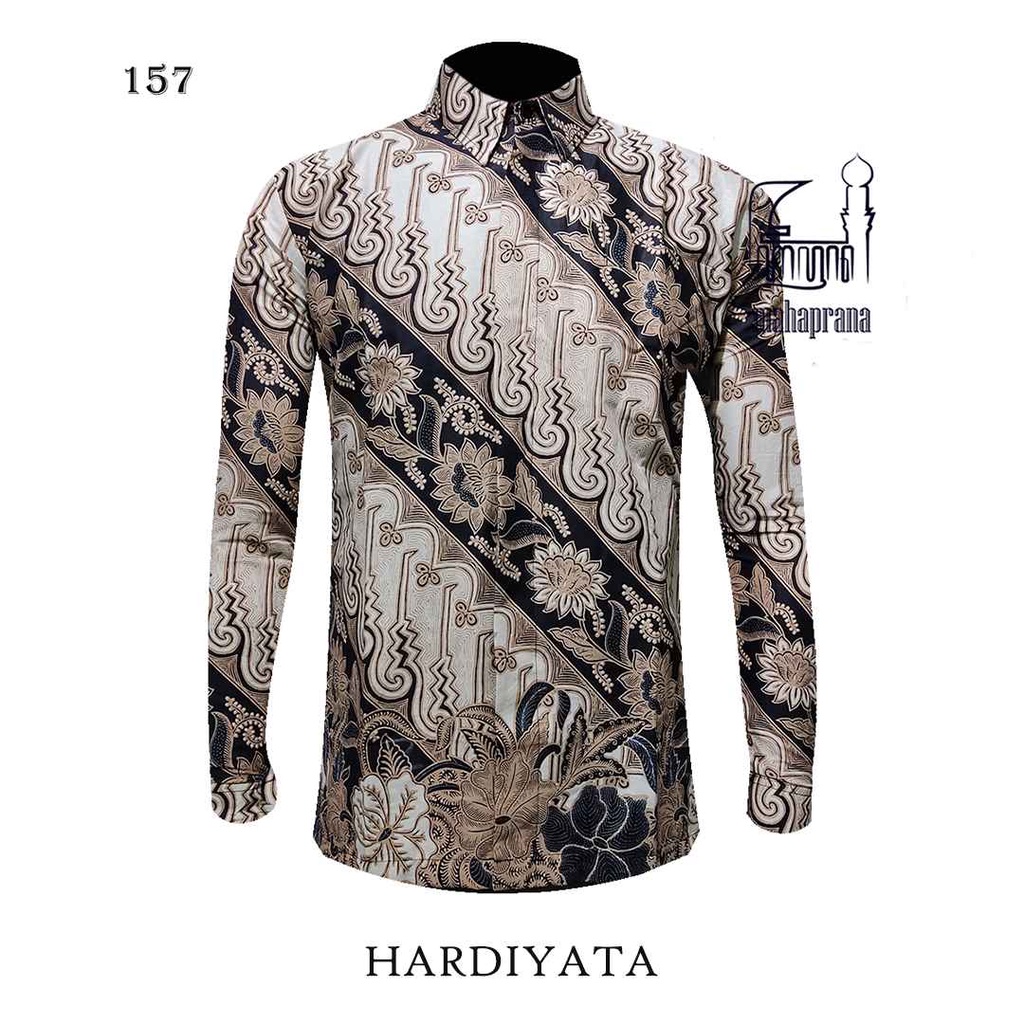 BATIK MAHAPRANA Motif HARDIYATA Atasan Kemeja Batik Pria Lengan Panjang Full Furing MHP-157