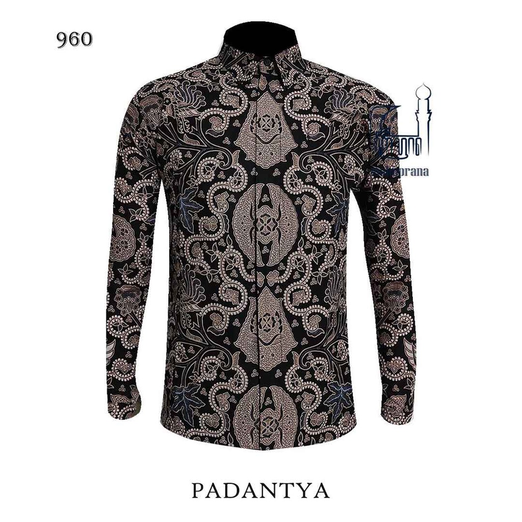 BATIK MAHAPRANA Motif PADANTYA Atasan Kemeja Batik Pria Lengan Panjang Full Furing MHP-960