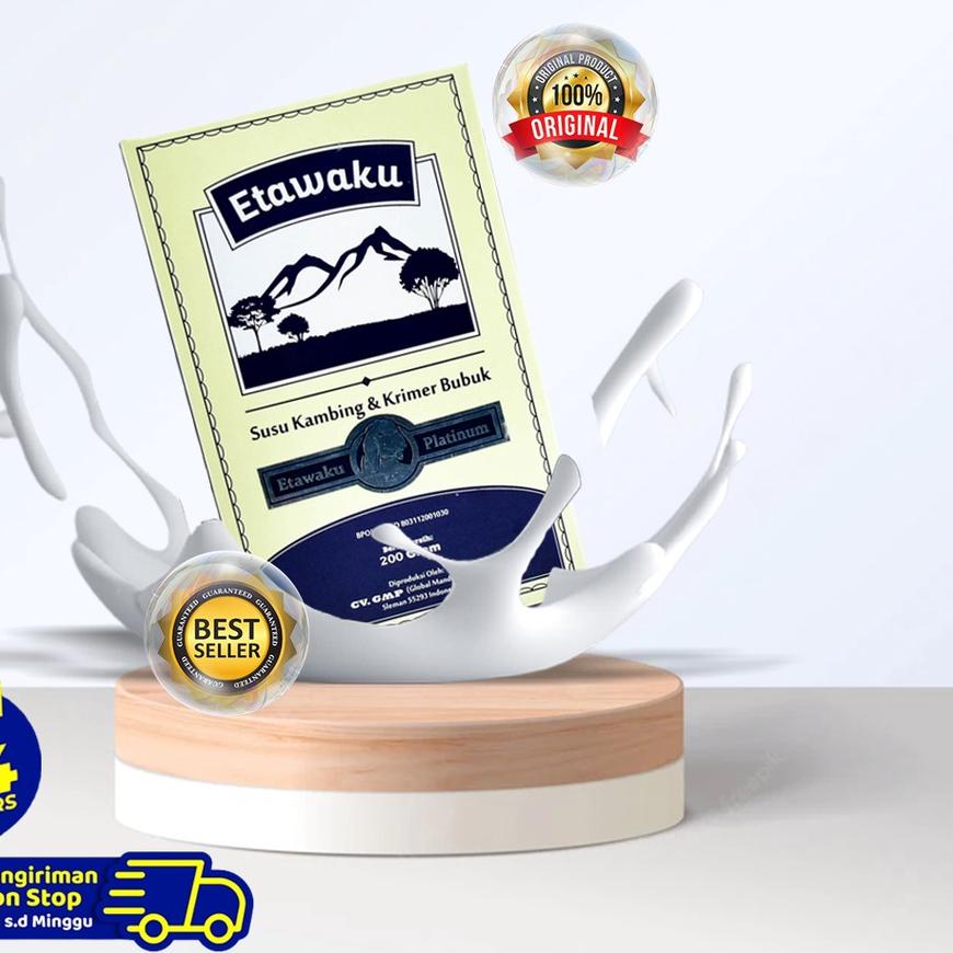 

Diskon | KP8 | [ Best Seller ] ETAWAKU PLATINUM - 100% Susu Kambing Etawa Asli + Krimer Bubuk Rendah Lemak dan Gula