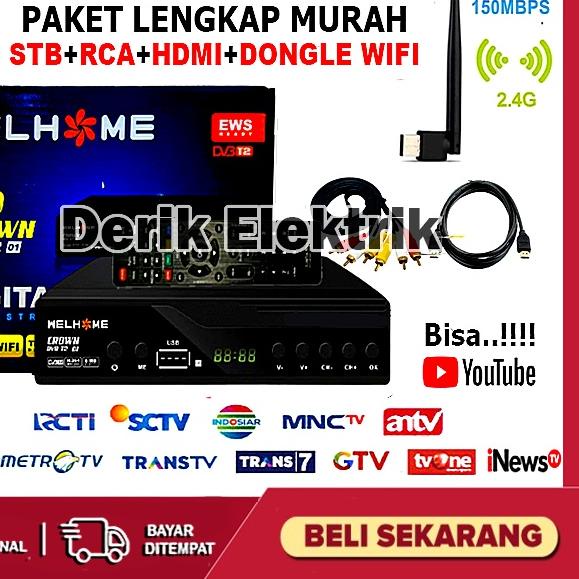 Diskon ✔️ SET TOP BOX TV DIGITAL WELHOME DVB T2 EWS UHF HD / ALAT TV DIGITAL SET TOP BOX / STB TV DIGITAL / SET TOP BOX DIGITAL / SET BOX TV / SET BOX TV DIGITAL / SET BOX / SET BOX TV DIGITAL RECEIVER TV