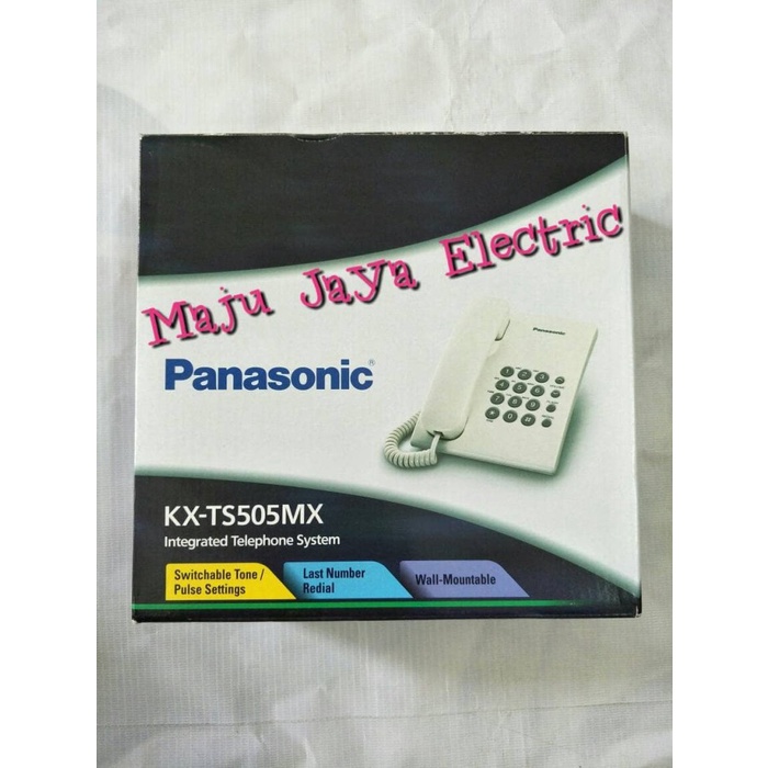 PESAWAT TELEPON ( TELEPHONE ) PANASONIC KX-TS505MX ORIGINAL TERBARU