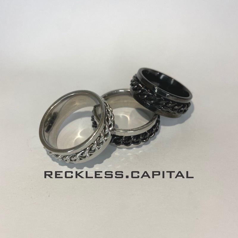 Chain Rantai Ring - Cincin pria/Cincin ring skull/Cincin Couple/ Ring skull/Cincin Titanium/ Cincin 