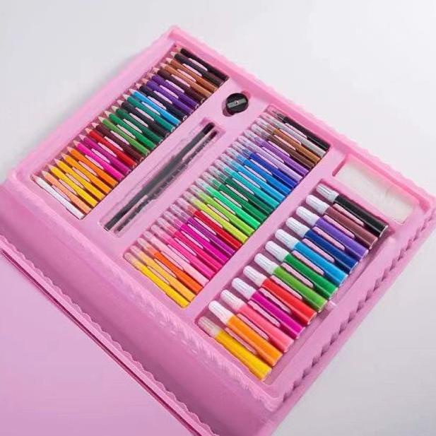 

NEW PRODUCT !! Crayon Anak Pengasah 208pcs Set Alat Menggambar Melukis Anak-anak Crayon Cat Air Pensil [KODE 97]