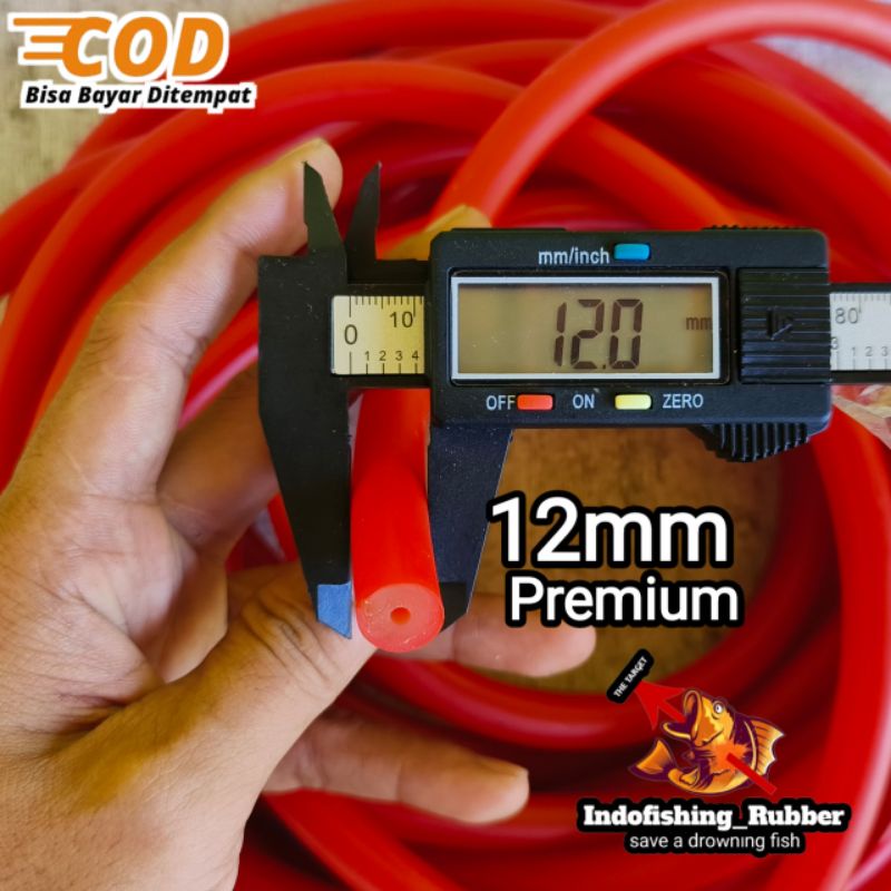 Karet Spearfishing Speargun 12mm Merah Karet Panah Ikan Hanya Karet