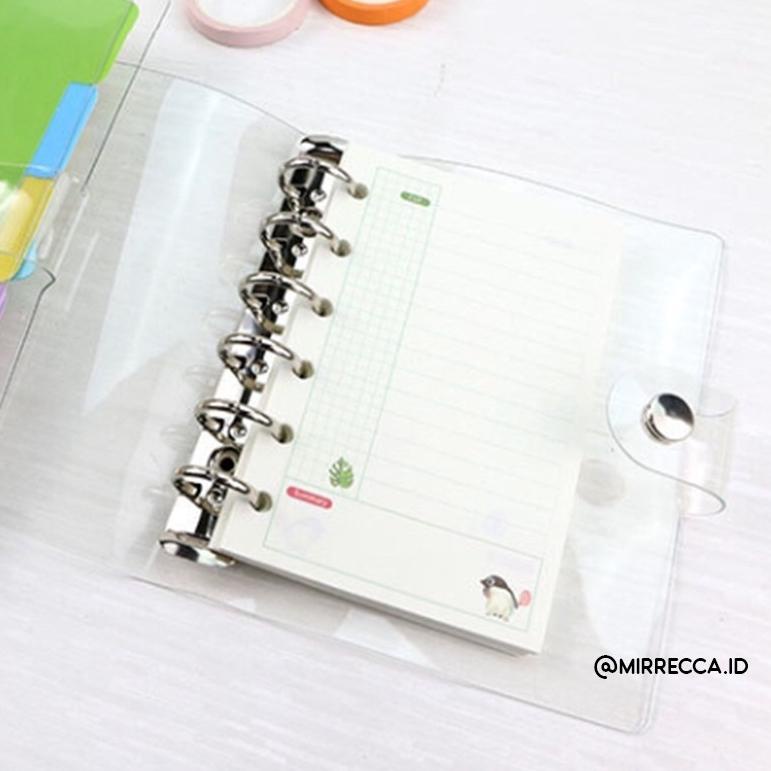 

Diskon Cuci Gudang♢ SOFT COVER PLASTIC BINDER A7 - 6 RING - TRANSPARENT LASER 159♞