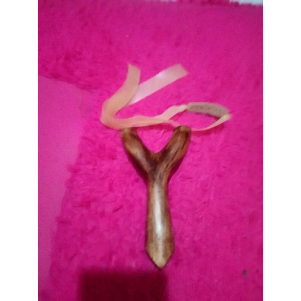 Ketapel Cabang Kayu Natural Slingshot