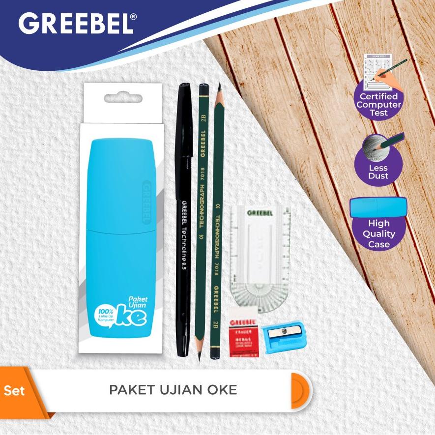 

Ready!! GREEBEL Paket Alat Tulis Ujian OKE b06uz