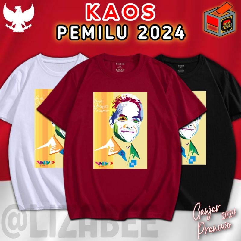 Kaos Ganjar Pranowo Presiden 2024 Terbaru Oversize All Size Jumbo Baju Distro Ganjarist Ganjaris Capres 2024 Terbaru Pdip Jumbo Depan Belakang Lengan Pendek Katun Combed T Shirt Ganjar Pdip Presiden 2024 Kaos Pria Distro Sahabat Ganjar Pranowo Murah Tebal