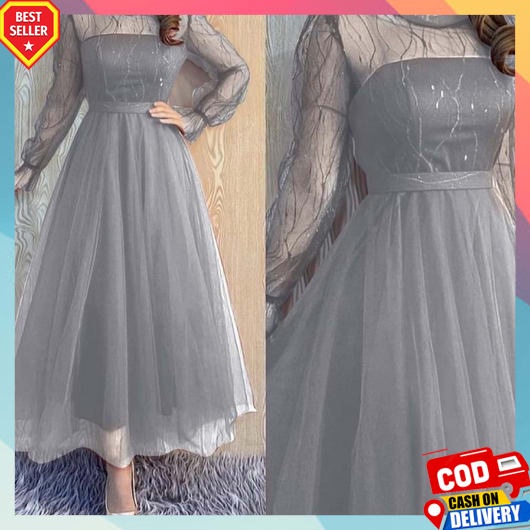 Dres Wanita Dewasa Terbaru 2023 Korea Jumbo Tunik Busui Bahan Melar Adem Gaun Wedding Pakaian Cewek 