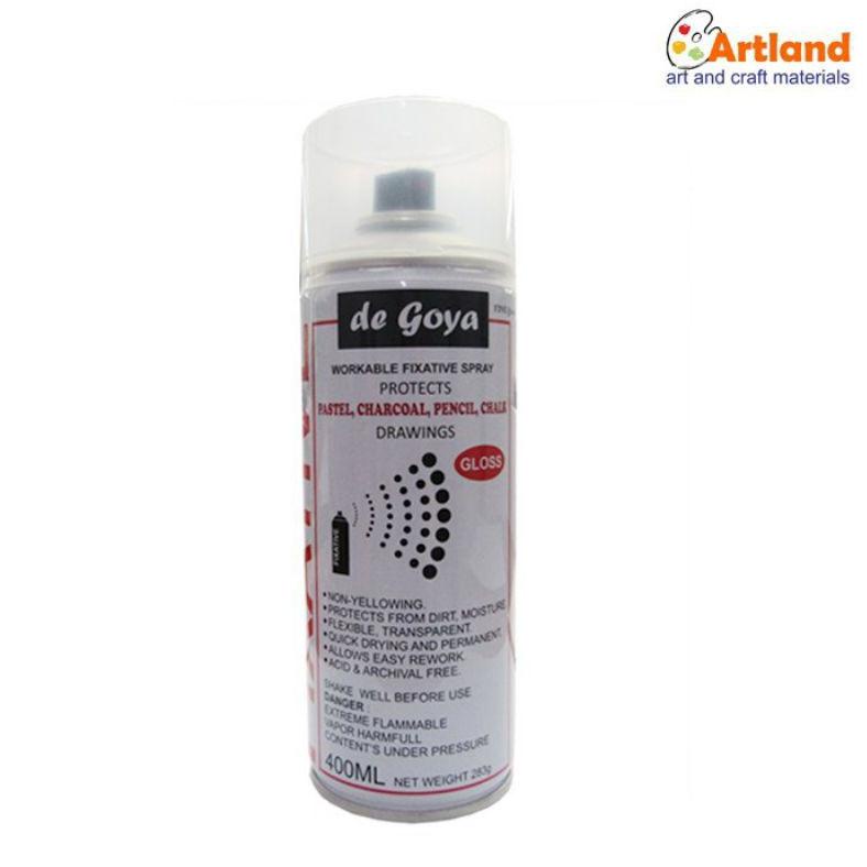

[KODE Q9KJB] DE GOYA DEGOYA FIXATIVE WORKABLE GLOSS SPRAY CAIRAN PELINDUNG GAMBAR LUKISAN