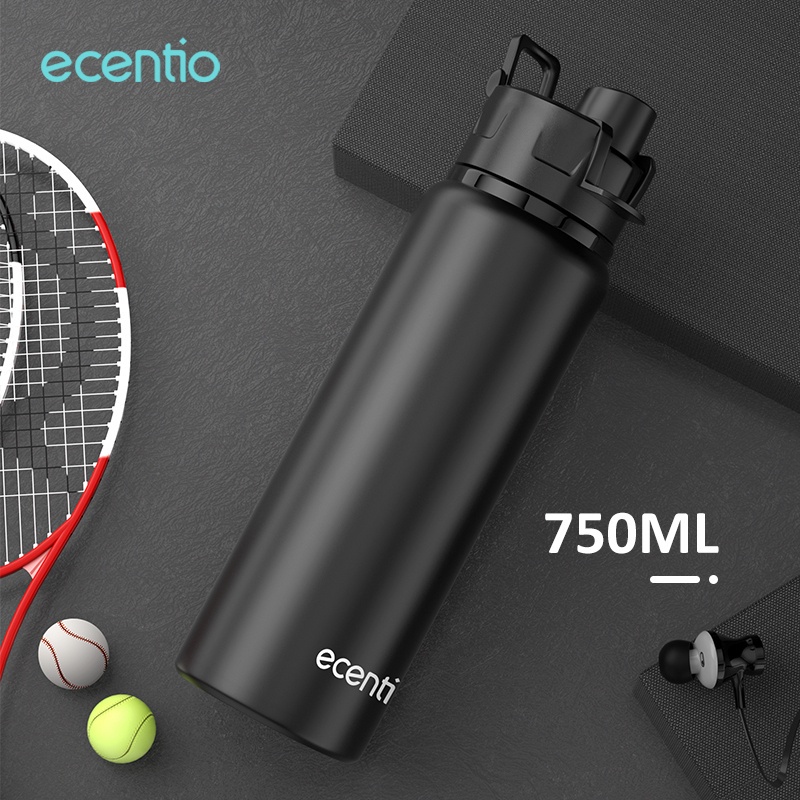 ecentio 750ml Botol Minum Olahraga/Botol air Tumbler Sports Tahan bocor/Cangkir/bottle