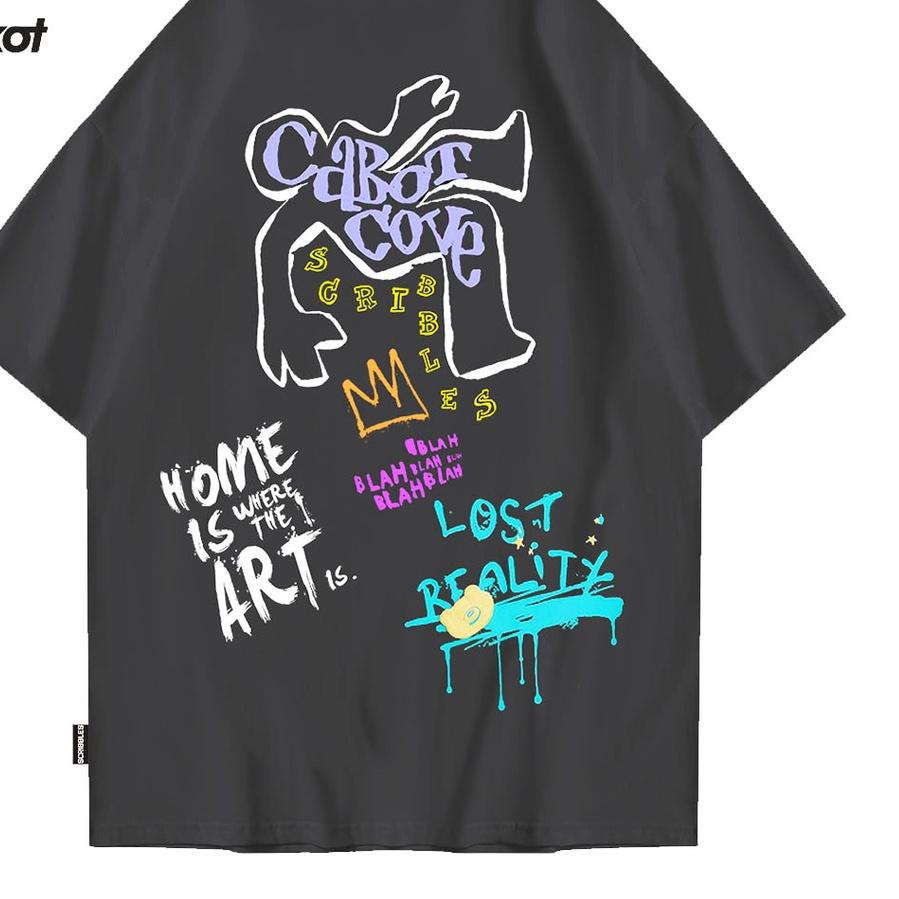 TERLARIS Workout Stretwear x Scribbles Kaos Oversize Original Workout Falling 