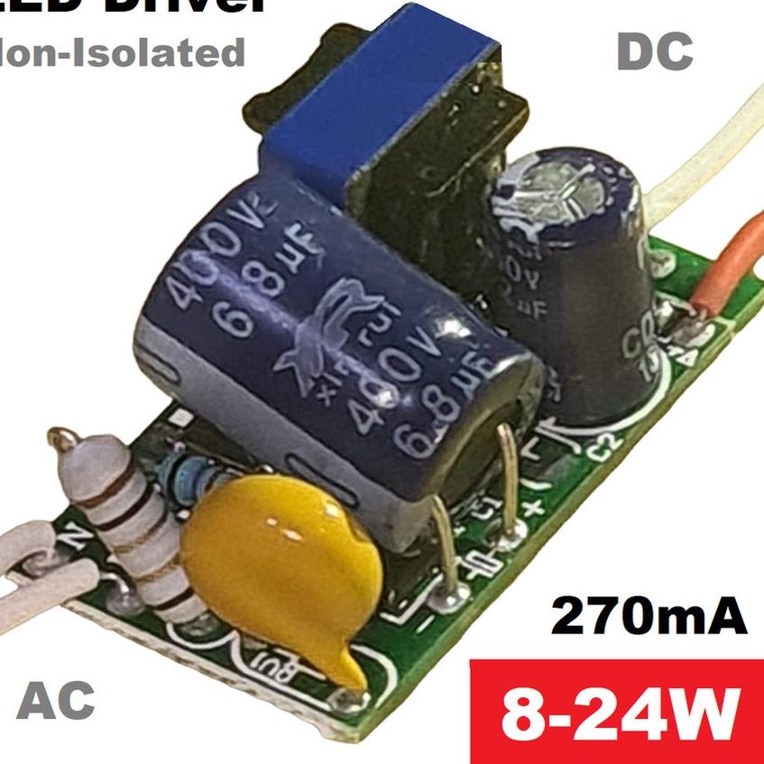 Free Ongkir/ LED driver AC to DC 24Watt*1 Watt, Seri HPL 1W 8 W-24W, 24 Titik 1Watt