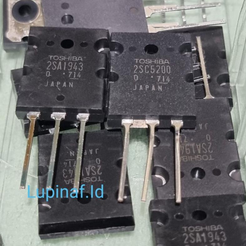 COD✔️ TRANSISTOR 2SA1943 2SC5200 1943 5200 SERI 7 TOSHIBA ORIGINAL 1SET