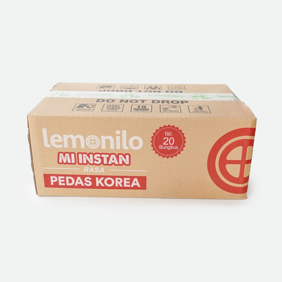 Lemonilo Mie Goreng Rasa Pedas Korea NO MSG - 1 Dus ( 20 Pcs)-JktBar