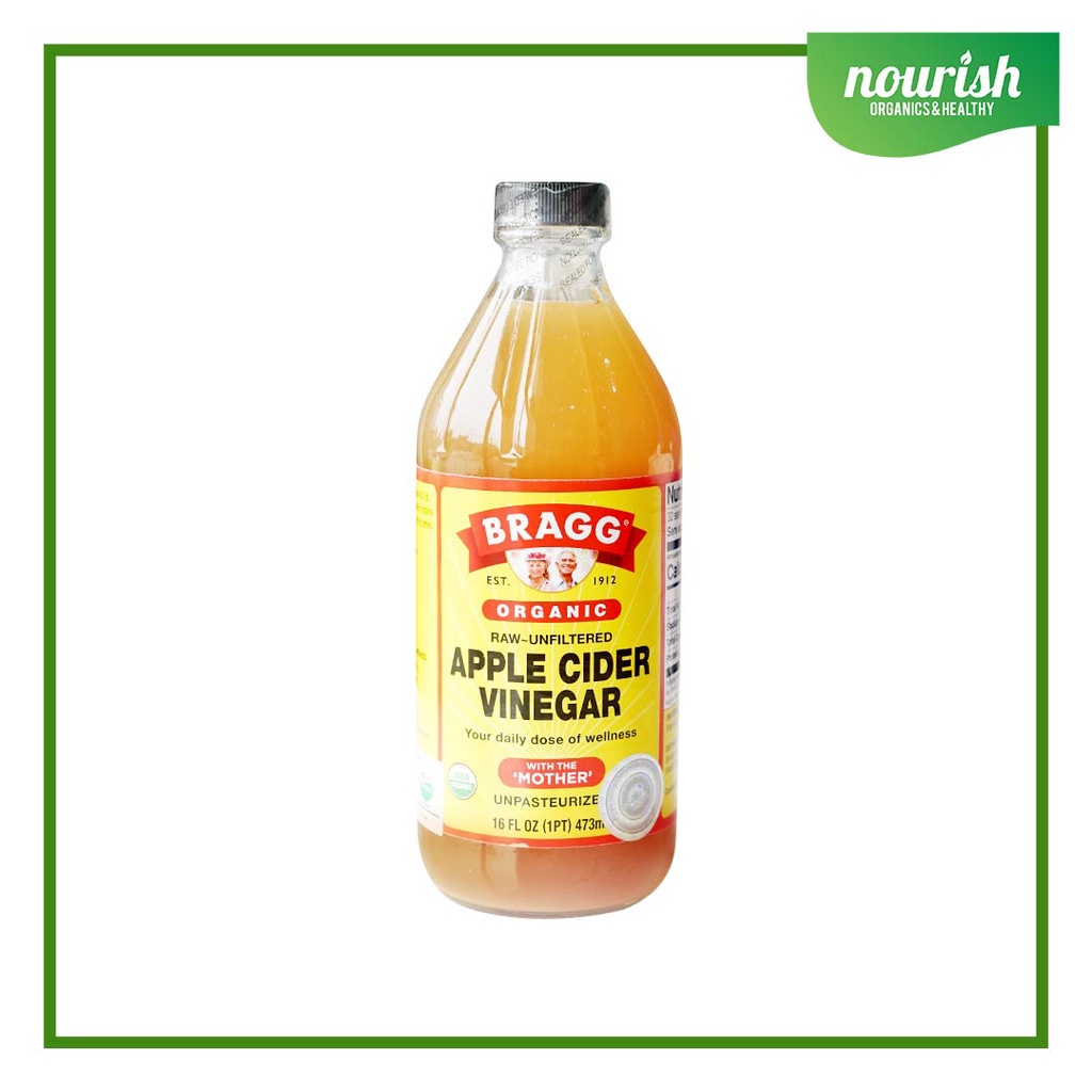 

Bragg, Organic Apple Cider Vinegar 473 ml (with The 'Mother', Raw-Unfiltered)-JktBar