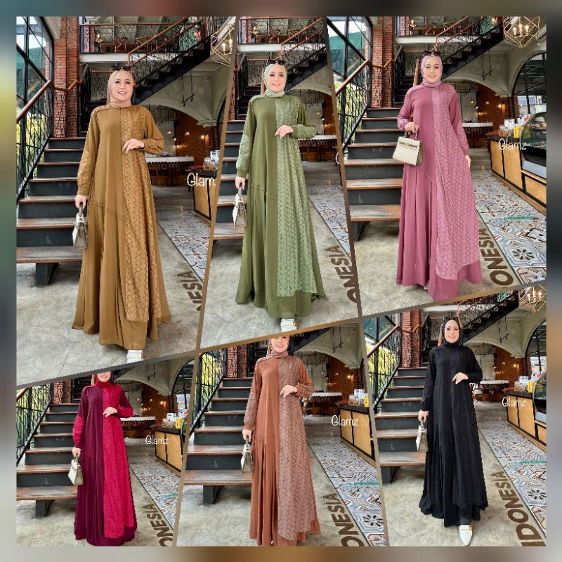 Gamis Dress Terbaru Deoline 2 by Glamz