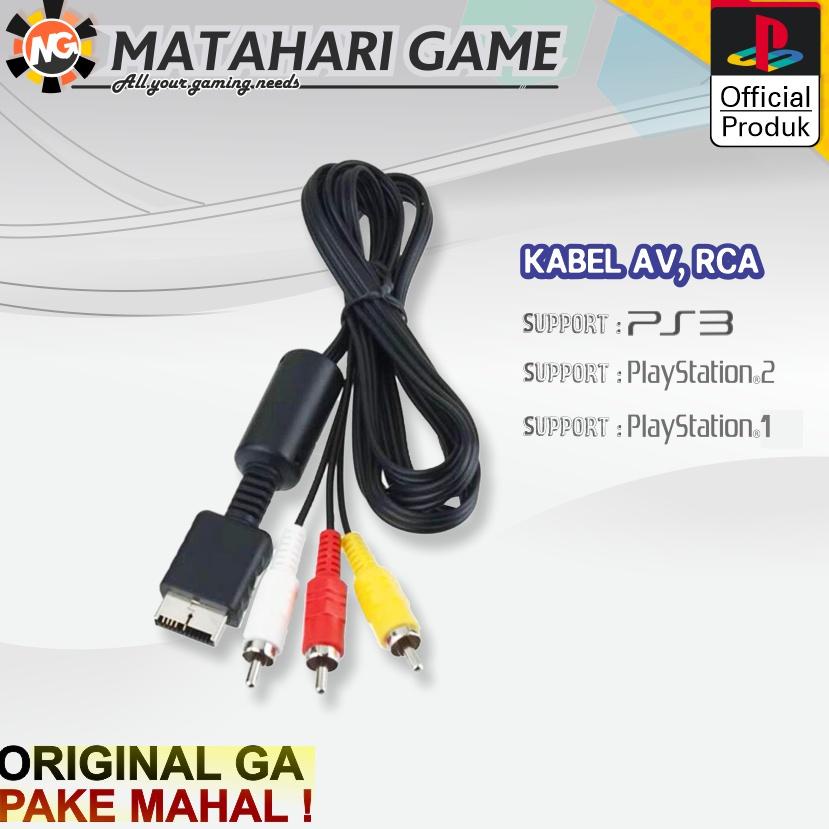 ✔️  Cable AV / Kabel AV PS2 / Kabel AV PS3 Ke TV Best Quality