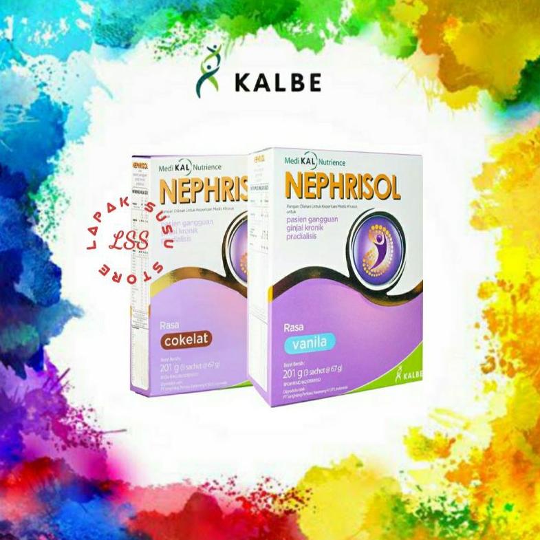 

⚡TOK SIAP 【COD NEPHRISOL COKLAT / VANILA 201gr new formula