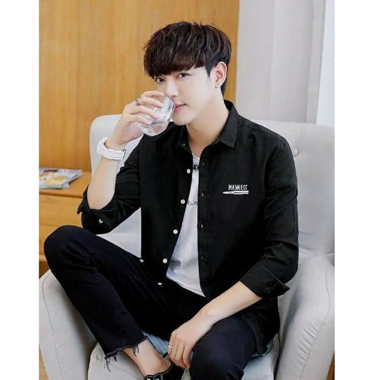 Jangan Sampai Kehabisan❄️ KEMEJA PRIA MADNESS TERBARU / KEMEJA PRIA TERLARIS / FASHION KOREA / BAJU 