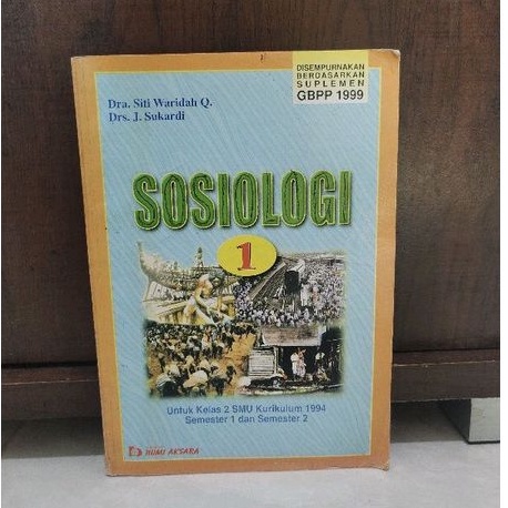 SOSIOLOGI SMU KELAS 2 SEMESTER 1 DAN 2 KURIKULUM 1994