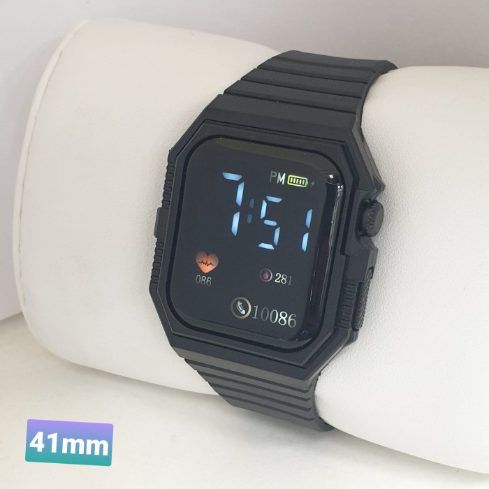 Jam Tangan Pria Wanita Fashion Sport Led Digita Rubber Keren Dan Hitam Bisa COD MURAH Jm Tangan Wani