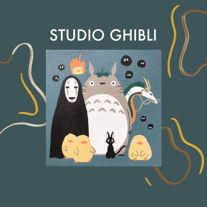 

Paint By Number Studio Ghibli | ByPainters | Painting Set | 20x20cm