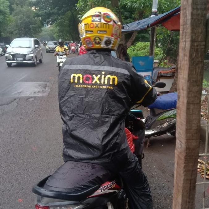 TERMURAH JAS HUJAN STELAN CELANA MAXIM HITAM JAS HUJAN DRIVER OJOL MAXIM MURAH