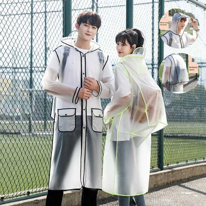 TERMURAH JAS HUJAN KOREA TRANSPARAN PRIA WANITA MANTEL HUJAN PONCO DEWASA