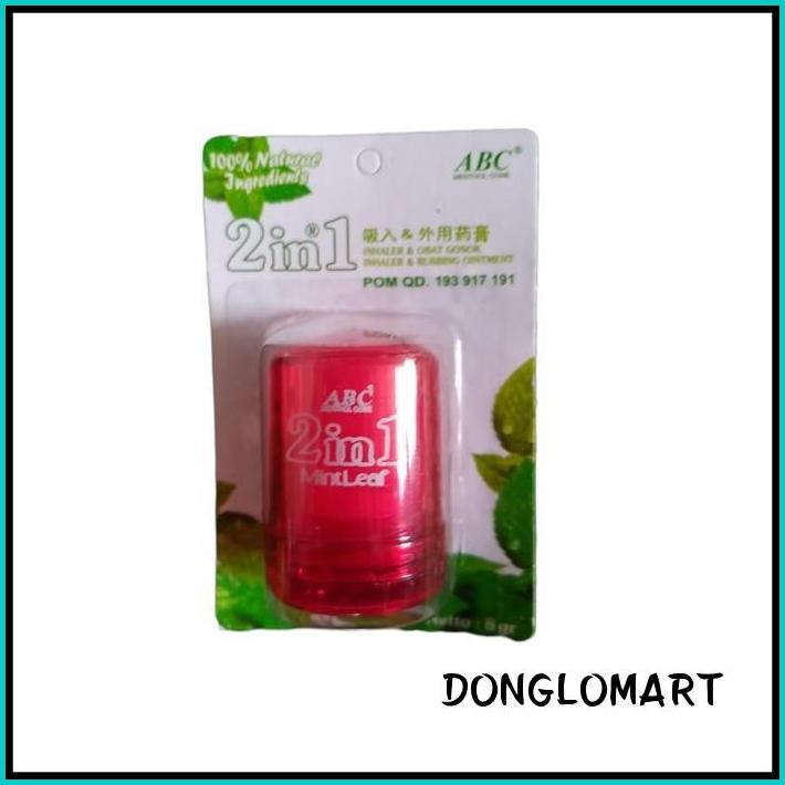 MINTLEAF MENTHOL ABC 2 IN 1 8 GRAM INHALER DAN OBAT GOSOK MENTHOL CONE TERBAIK