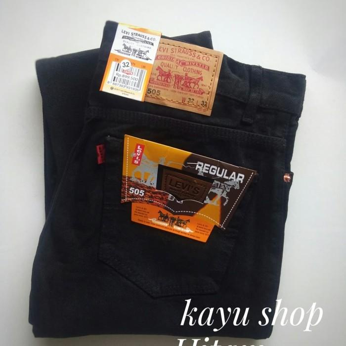 Celana Jeans Pria Standar Big Size Hitam Biru Muda Garmen 055