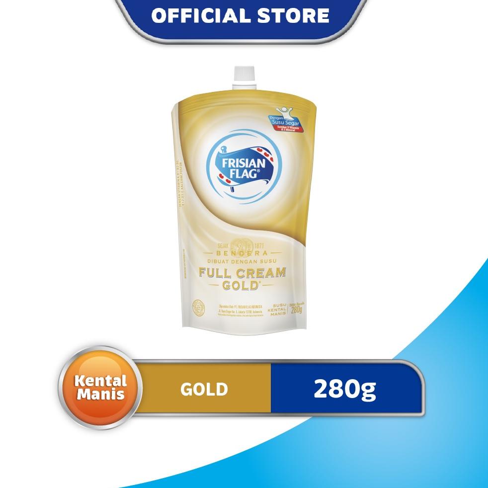 

【Penjualan Terbaik】✅COD Frisian Flag Bendera Kental Manis Gold Pouch 280g