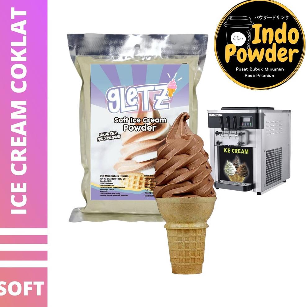 

Terlaris SOFT ICE CREAM COKLAT 1Kg - Bubuk Es Krim Coklat - Bubuk Es Krim - SOFT ICE CREAM Powder 1Kg