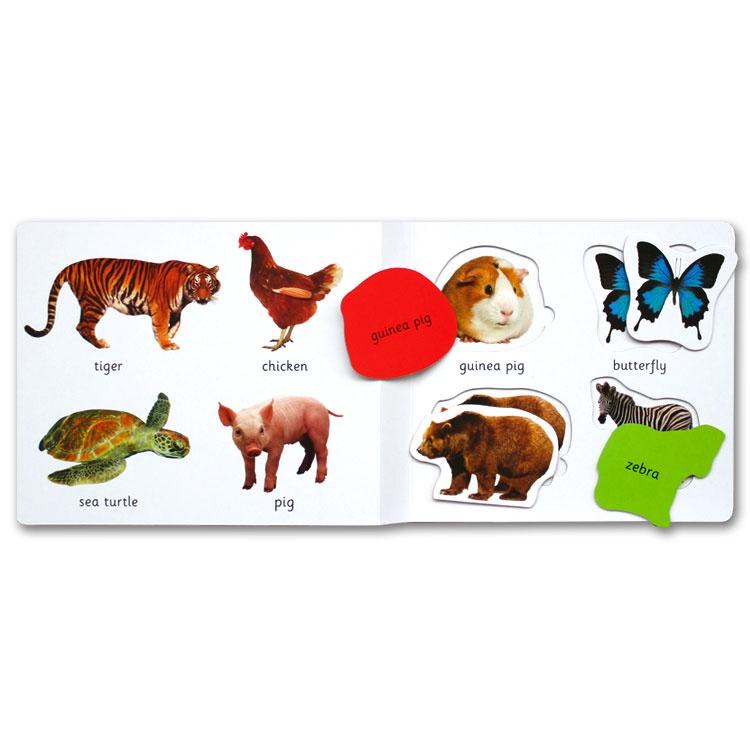 [Priddy Books] First Learning ANIMALS Play Set (Book + Puzzle)