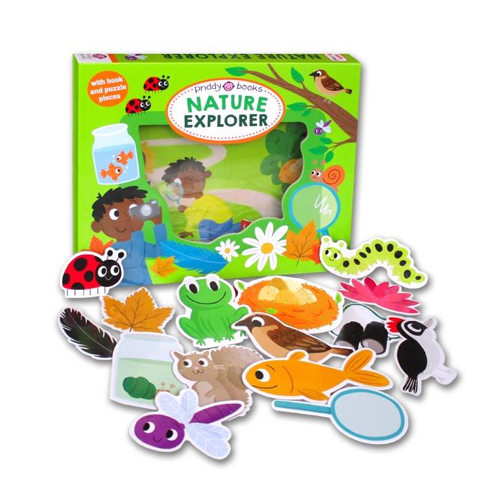 [Priddy Books] Let's Pretend - Nature Explorer (With Board Book and Puzzle Pieces)