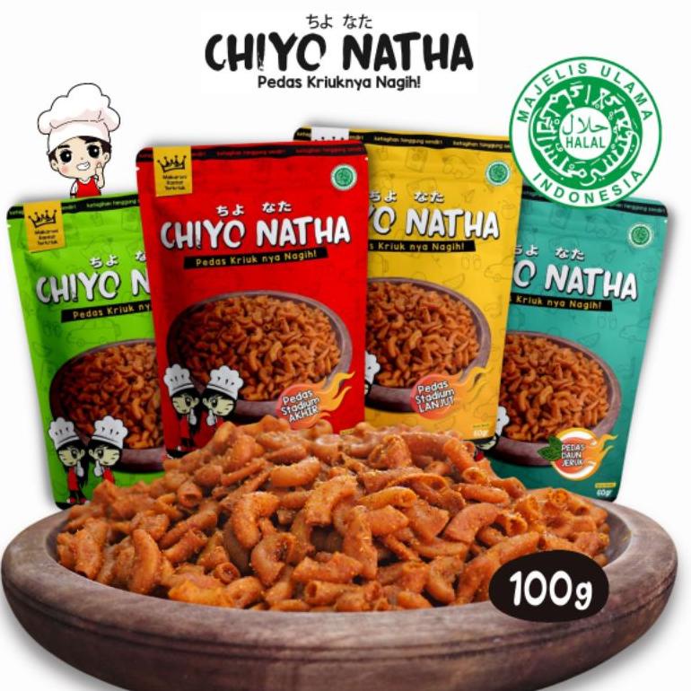 

0A100 Makaroni Chiyo Natha 100 gram Snack Cemilan Pedas Kriuk dirz0