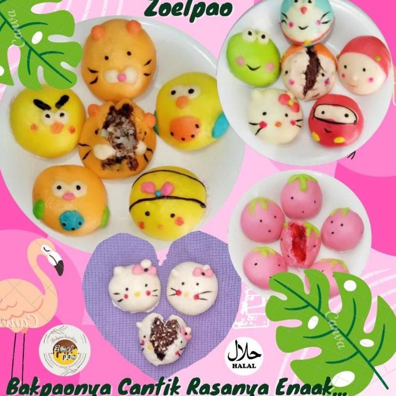 

[PRODUK YZTWZ63] Bakpao Karakter Frozen ZOELPAO, Lucuu/Enaak/Halal/ isi 9 & 6 Stok Banyak
